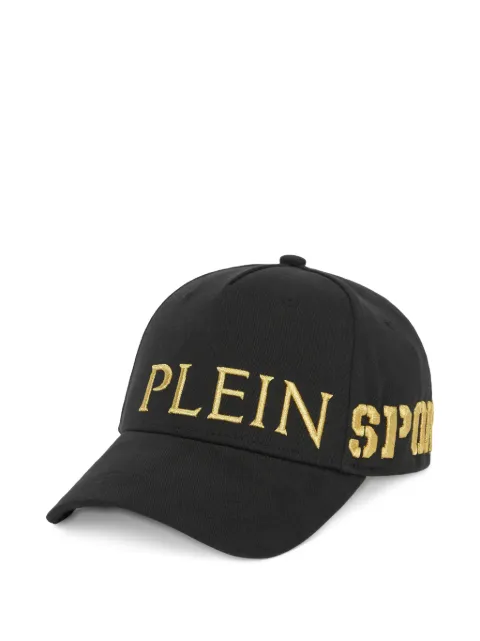 Plein Sport logo-embroidered baseball cap Black AAEAMAC0774STE003N