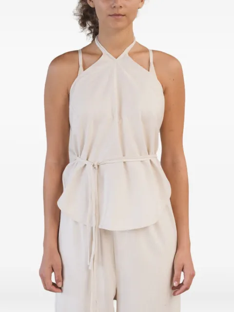 Baserange Mar halterneck top Neutrals TOMAWS000