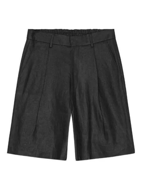 NN07 darted linen shorts Black 2541454120