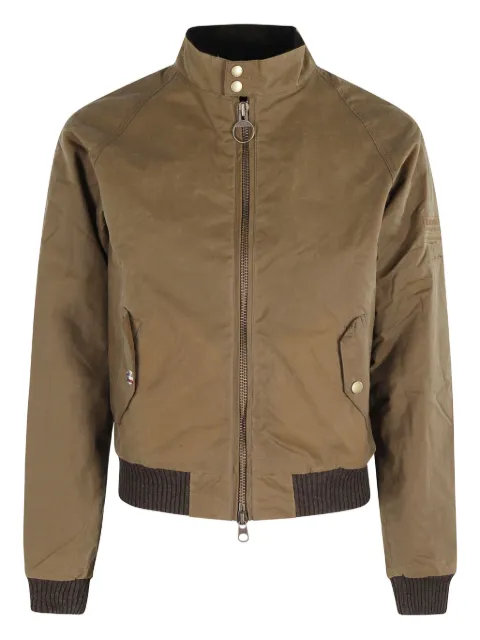 Barbour International Steve McQueen Merchant wax bomber jacket Brown MWX0465