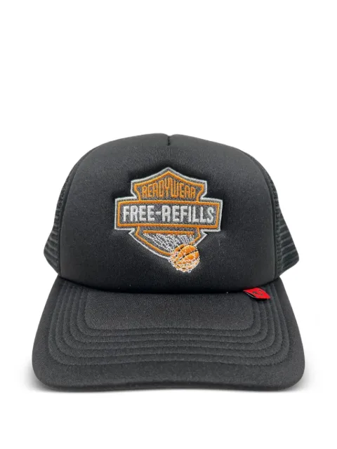 Free Refills Harley embroidered-logo trucker cap Black FRC340