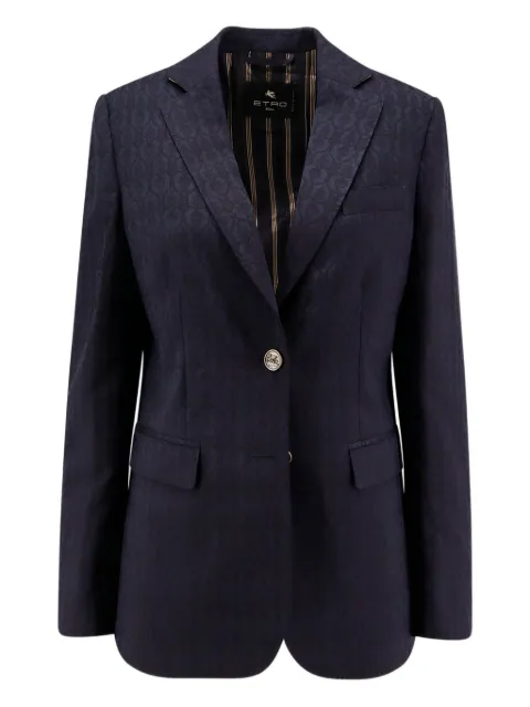 ETRO paisley-pattern blazer Blue WRCA003499TJ248