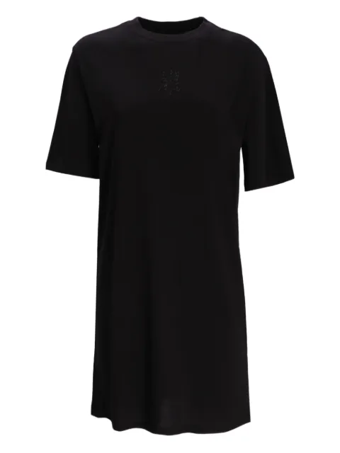 Armani Exchange logo-embellished T-shirt dress Black XW000825AF10356