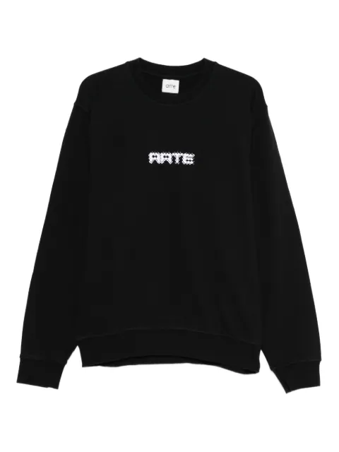 Arte Antwerp logo-print sweatshirt Black AW25196C