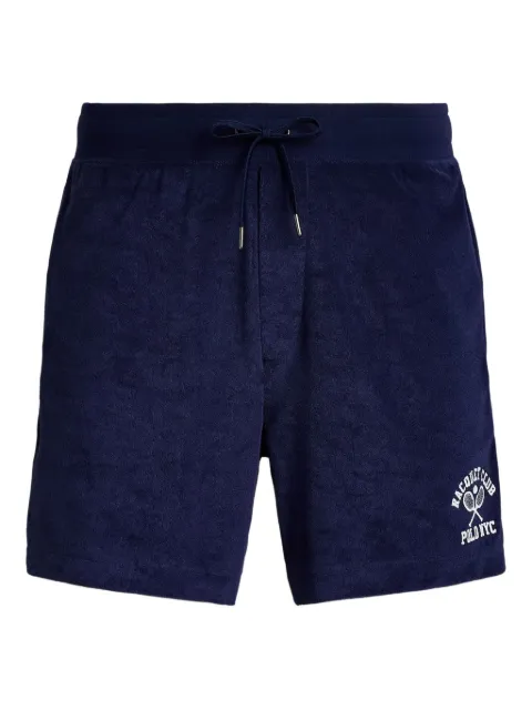 Polo Ralph Lauren side-stripe embroidered shorts Blue 710971070001