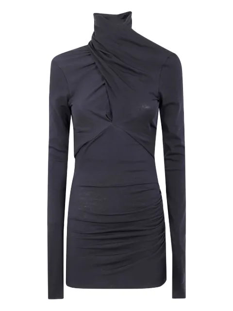 ENTIRE STUDIOS turtleneck draped top Black ESWW258024SO