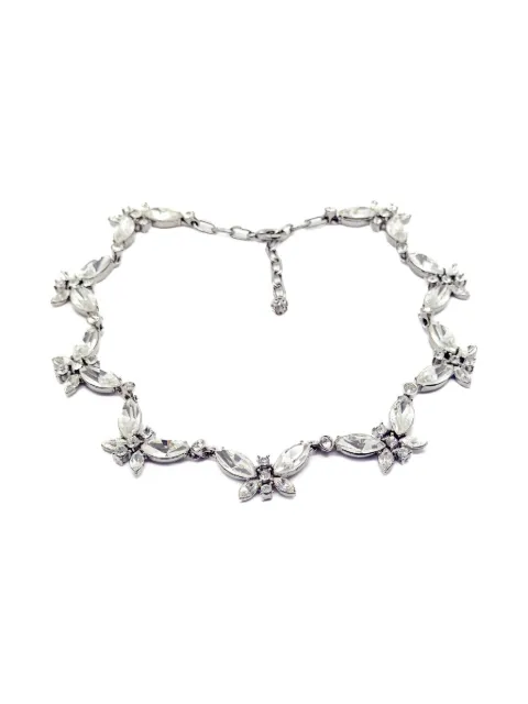 Jennifer Gibson Jewellery Sardi 1980s crystal butterfly necklace Silver JGJBUTTERFLYNKL
