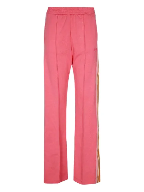 MSGM stripes-detailing track pants Pink 3441MDP64237123