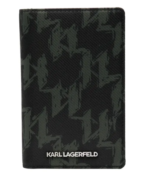 Karl Lagerfeld K/Monogram passport holder Black A4M320492FB