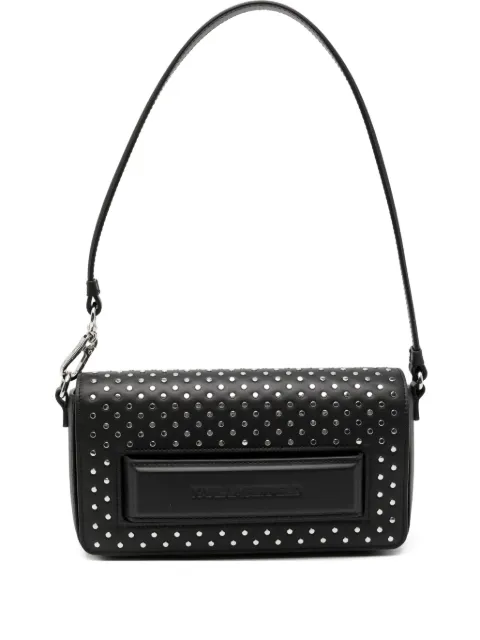 Karl Lagerfeld logo-debossed shoulder bag Black A4W300831RC