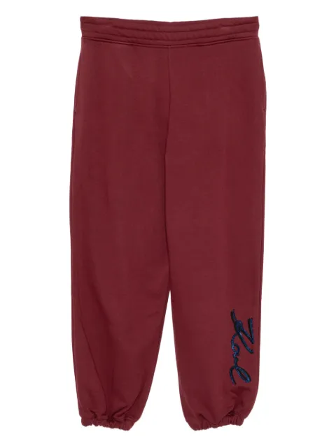 Karl Lagerfeld logo-embossed trousers Red A4W10141548