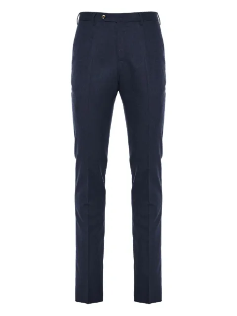 PT Torino textured wool trousers Blue CODF01Z00CL1TO03