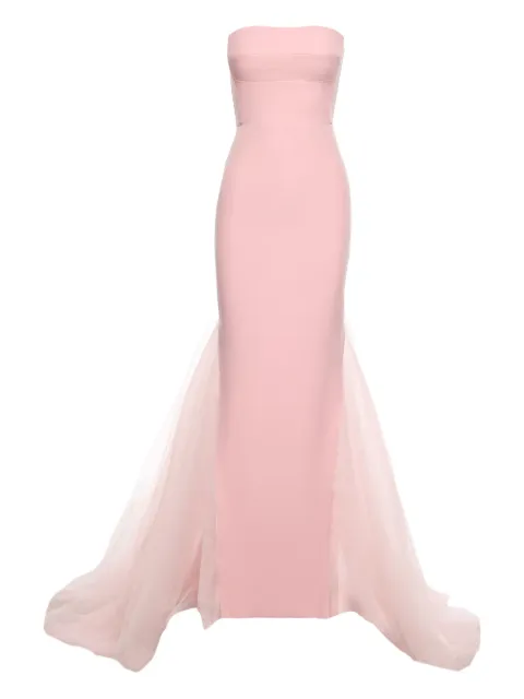 V:PM ATELIER strapless tulle-paneled gown Pink ARIVPM