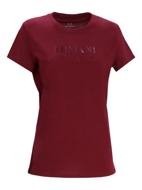 Armani Exchange logo-embellished cotton T-shirt Red XW001357AF10356