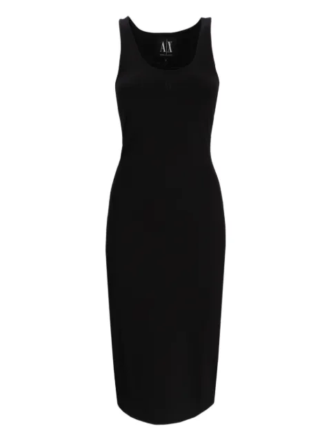 Armani Exchange ribbed midi dress Black XW000820AF13729
