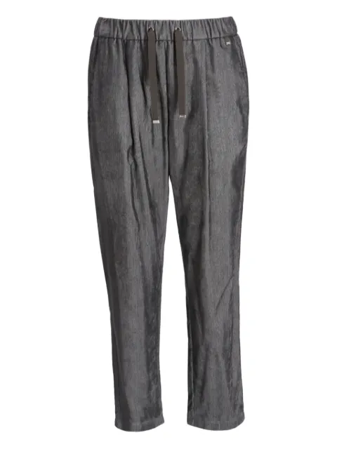 Herno drawstring ribbed trousers Grey PT00049DR12728