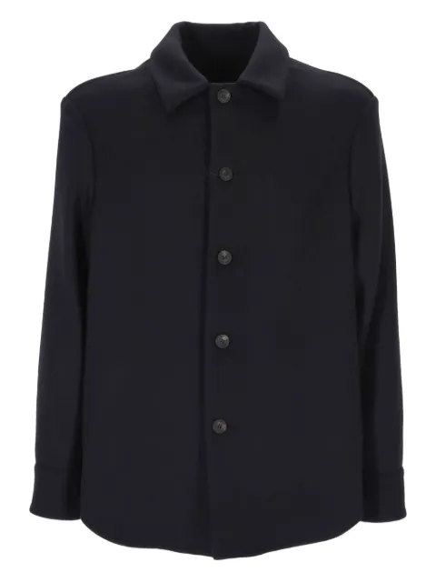 Altea button-fastening wool-blend jacket Blue 25620401