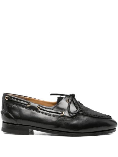 Bally leather lace-up loafers Black WF140HBU008