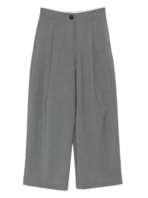 Phisique Du Role pleated-pocket palazzo pants Grey 25W117