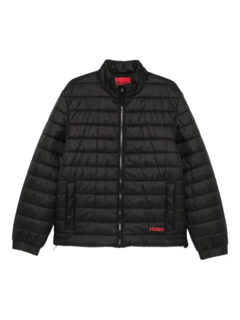 HUGO embroidered-logo padded jacket Black 50521245