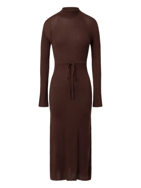 A.P.C. crew-neck maxi dress Brown WVBEGF35208