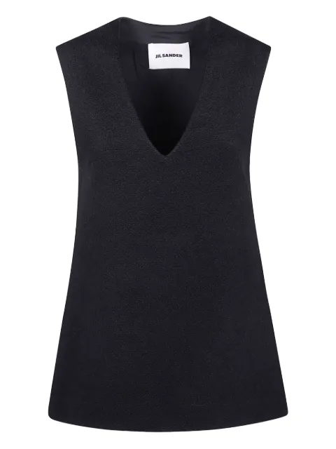 Jil Sander v-neck tank top Black J03NC0329J20232