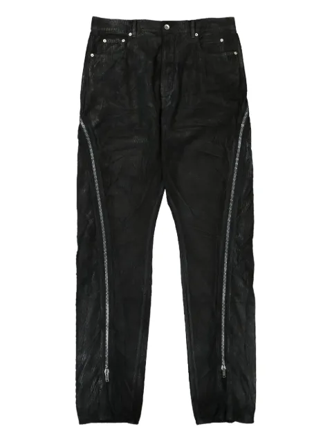 Rick Owens DRKSHDW Hollywood Boan Banana zip-detail jeans Black DS02E7301SBW