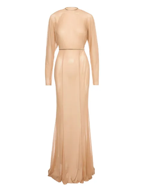 V:PM ATELIER Kosa long-sleeve maxi dress Neutrals KSAVPM