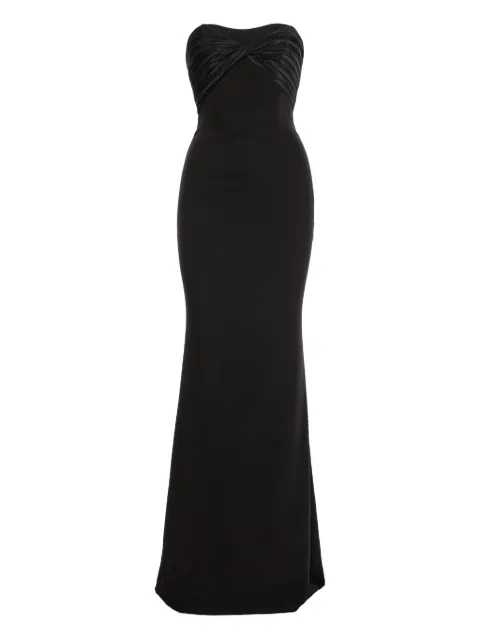 V:PM ATELIER Mika strapless maxi dress Black MKAVPM