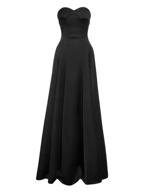 V:PM ATELIER Noir sweetheart-neckline maxi dress Black NIRVPM