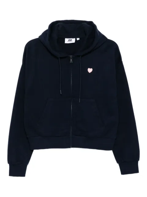 CHOCOOLATE logo-appliqué cotton hoodie Blue B1XSWW00535X