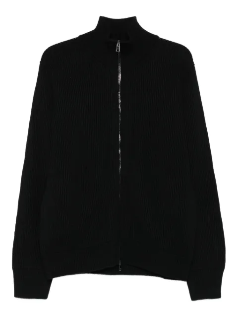 Roberto Collina zip-front merino-wool cardigan Black 253M02108