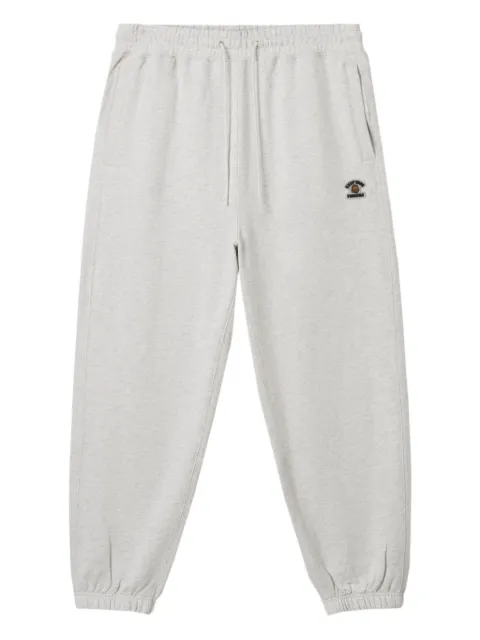 FINGERCROXX logo-patch cuffed sweatpants Grey FFXPTM01064X