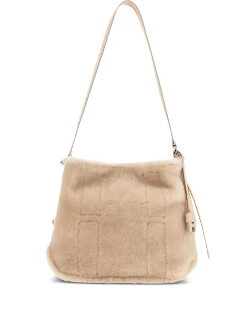 Hogan magnetic-closure leather tote bag Neutrals KBW01RS2200UGX