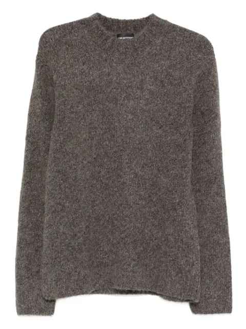 Emporio Armani wool crew-neck sweater Brown EM003514AF19546