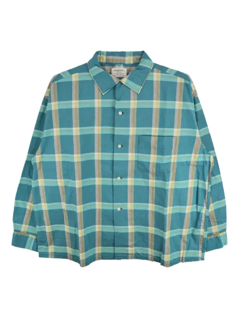 SAINT MXXXXXX checked buttoned shirt Green SMHR80000C31