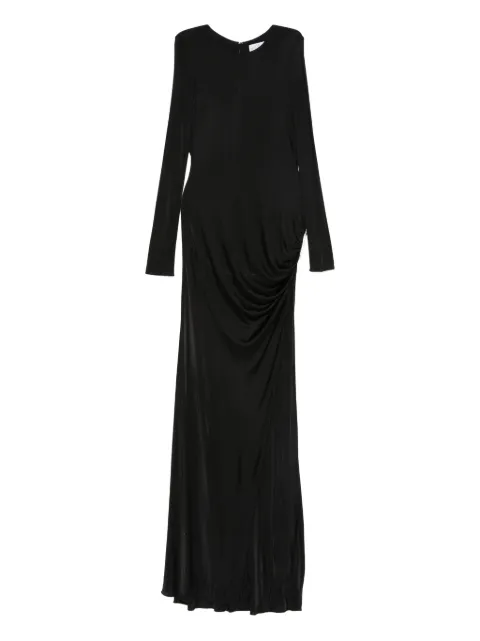 Giuseppe Di Morabito long-sleeve draped dress Black 05FWDR505X05315