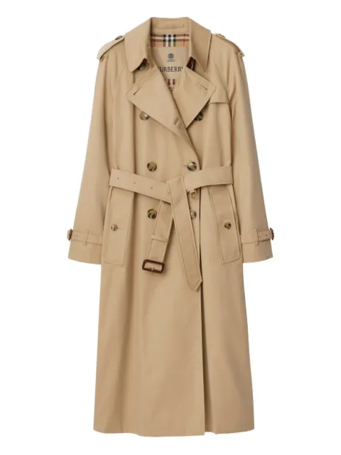 Burberry long Waterloo Heritage trench coat Neutrals 8117254