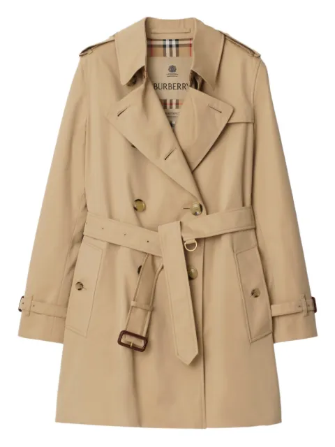 Burberry short Kensington Heritage trench coat Neutrals 8117251