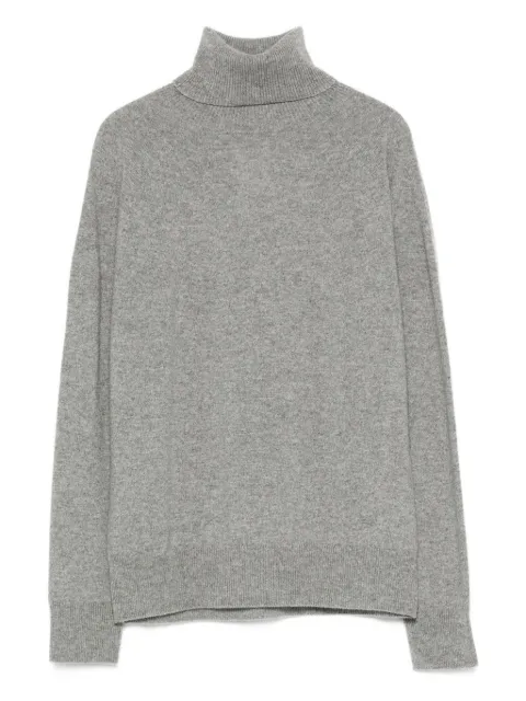 Emporio Armani logo-embroidered roll-neck sweater Grey EW002560AF18628