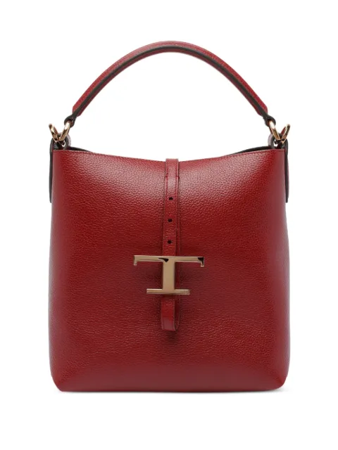 Tod's small t-buckle bucket bag Red XBWTSEK0100XSO