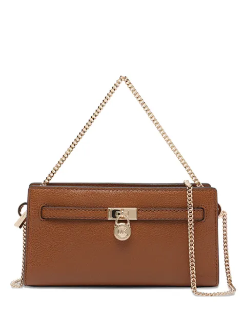 Michael Michael Kors padlock chain shoulder bag Brown 32F5GNXC0L