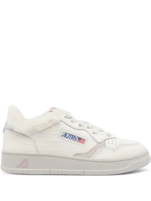 Autry faux-fur Medalist sneakers White AULWEX18