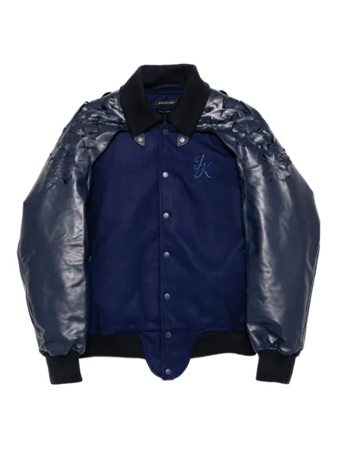 JUNTAE KIM laser-cut flower jacket Blue JTKAW25J06