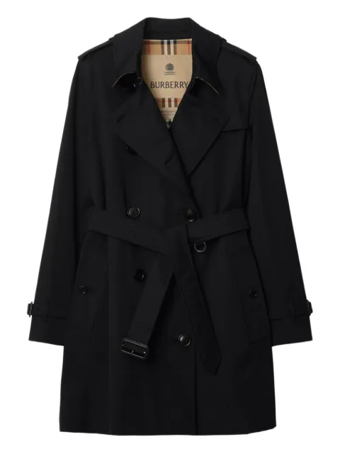 Burberry belted double-breasted trench coat Black 8117250
