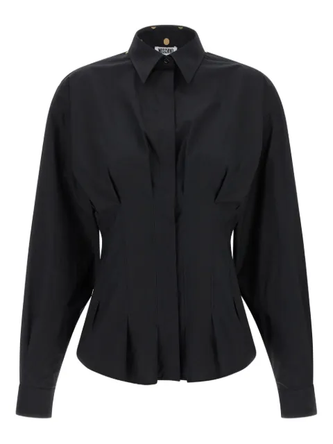 Moschino polka-dot pleated shirt Black J02135455