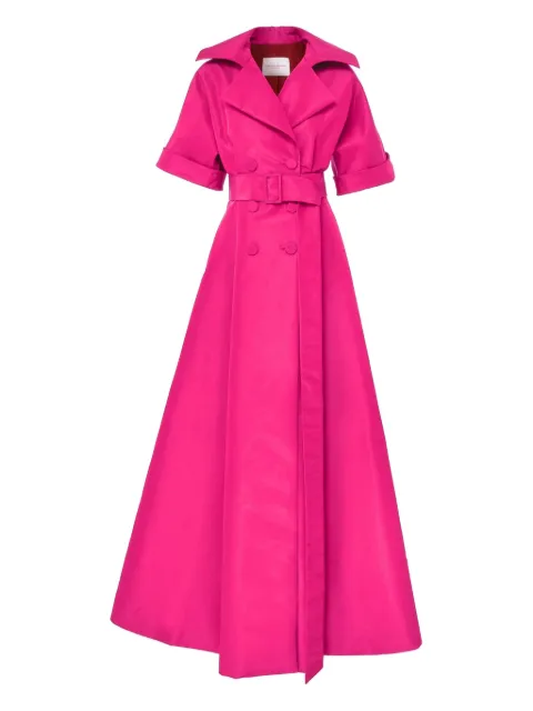 Carolina Herrera short-sleeve belted maxi dress Pink F2511N726SFA