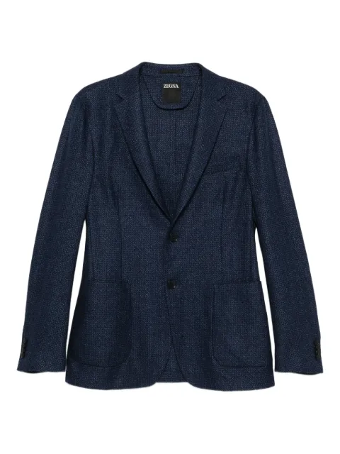 Zegna textured blazer Blue 250728A21D7