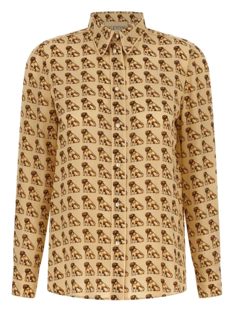Valentino Garavani Petit Charles-print shirt Neutrals BAB7Q29G5