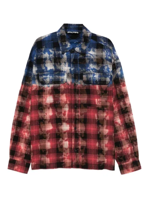 Palm Angels checked shirt Red PMGE043F25FAB0014525